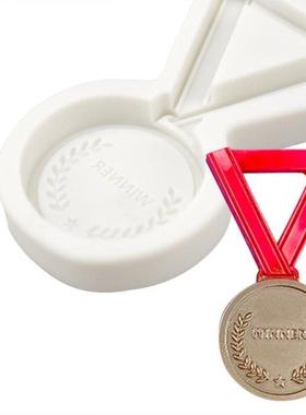 3D Trophy Medal Racing Shape Bakeware Tool Sugarcraft Mould
