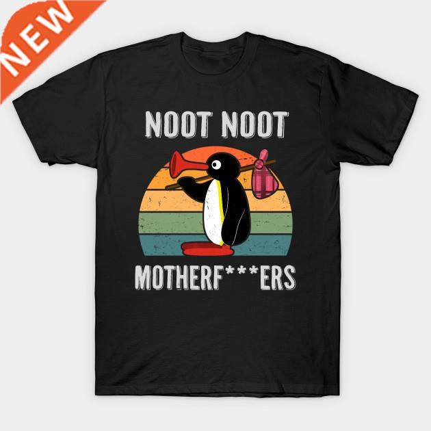 Noot Noot Pingu Retro Funny Tshirts Oversized Aesthetic Ulzz