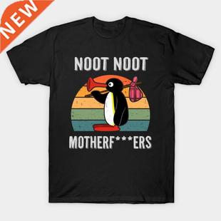 Noot Noot Pingu Retro Funny Tshirts Oversized Aesthetic Ulzz