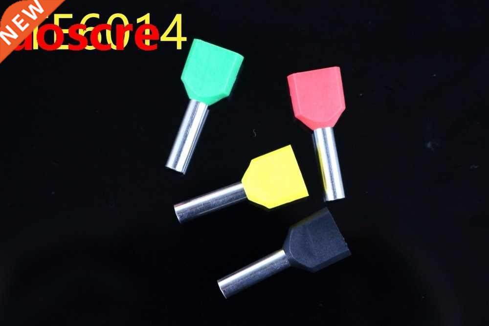 1000PCS TE6014 Crewel tube pre-insulating terminal twin pin