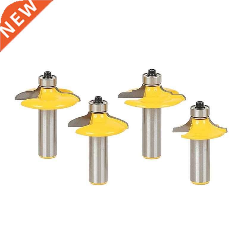 4Pcs 1/2 inch Shank Drawer Router it Set Round over eading