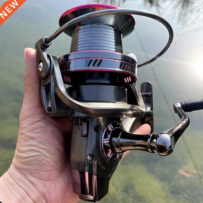 Carrete de pesca giratorio, rodamientos de bolas sensibles,