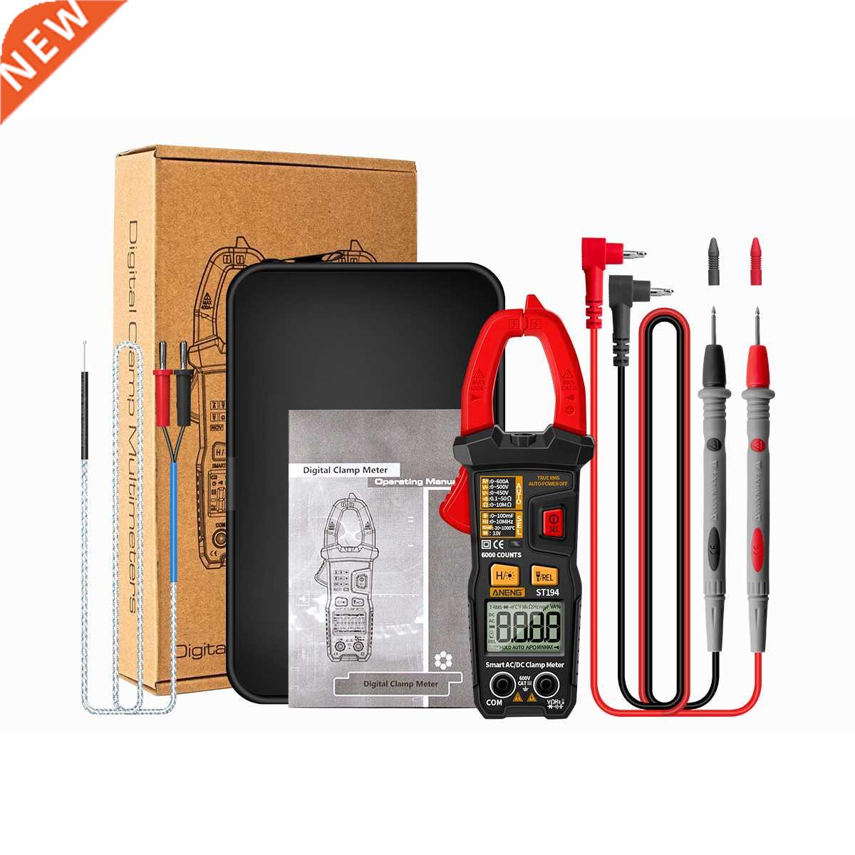 ST194 ST193 6000 Counts Digital multimeter Clamp Meter AC/DC