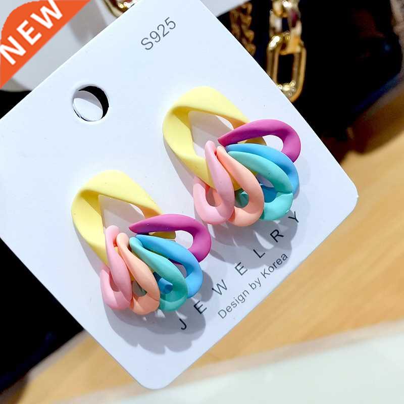 2022 Candy Color Arylic Earrings Summer rendy Women Earrings