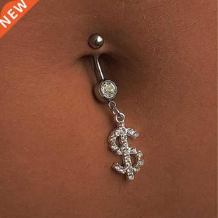 Belly Button Goth Crystal Bijo Allergy Dollar Anti Rave Nail