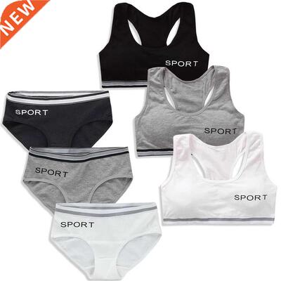 Girls Training Bras Panties Kids Cotton Underwear Sets Teens
