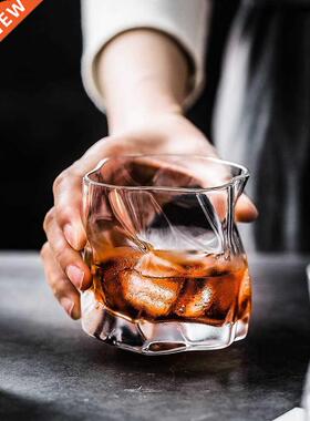 Whisky Glass Crumple Whiskey Tumbler Glasses Irregular Folds