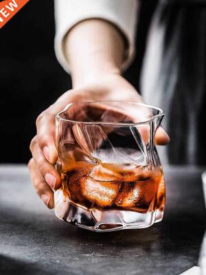 Whisky Glass Crumple Whiskey Tumbler Glasses Irregular Folds