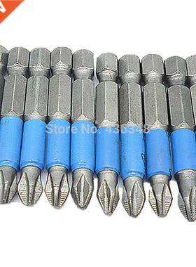 10pc 50mm Non Slip Drill Bit Skid Screw Hex Ph2 1/4