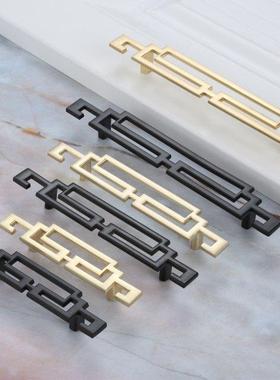 Gold/Black Dresser Pulls Drawer Furniture Handle Knob Kitche