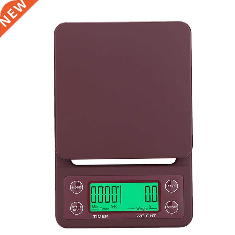 Drip Coffee Scale With Timer Electronic Scale LCD Kitchen Sc