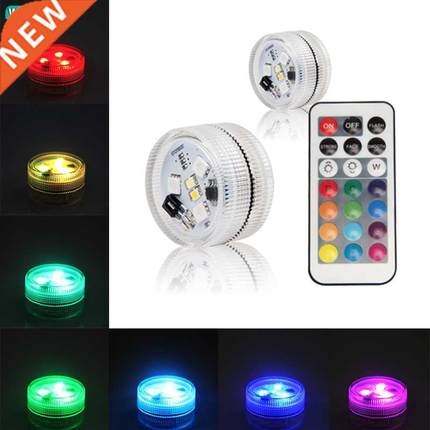 IP68 LED RGB Submersible Light Waterproof Remote Swimming Po