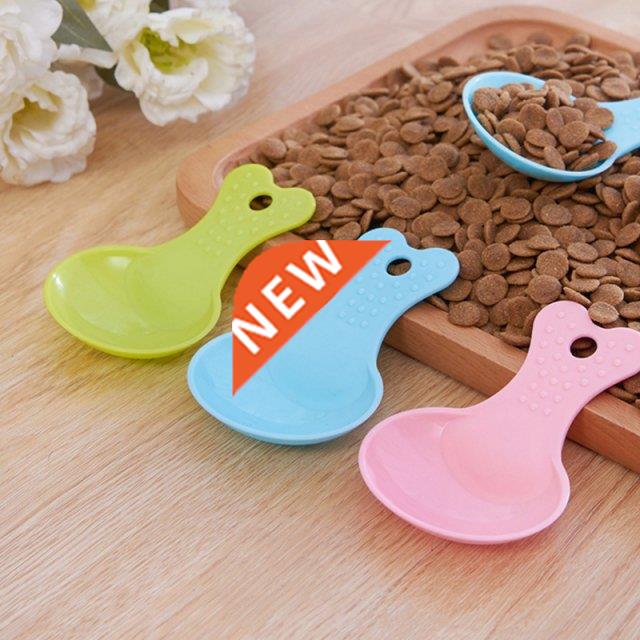 2021 New 1Pc Plastic Pet Food Spoon Dog Cat Food Shovel Pet