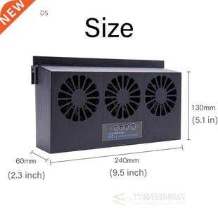 Dual Charging Car Solar Exhaust Tool USB Cooling NEW Vehicle