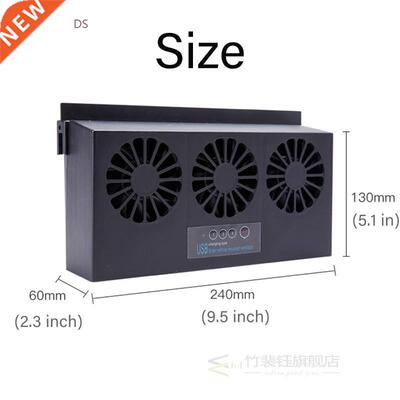 NEW Solar/USB Dual Charging Vehicle Cooling Tool Car Exhaust