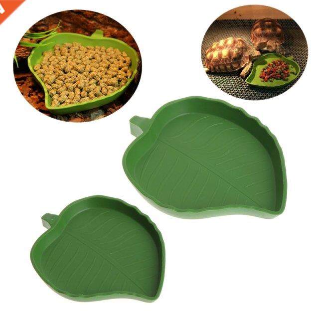 New Reptile Water Food Dish Bowl Plastic Gecko Meal Worm Fee