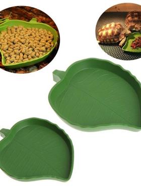 New Reptile Water Food Dish Bowl Plastic Gecko Meal Worm Fee