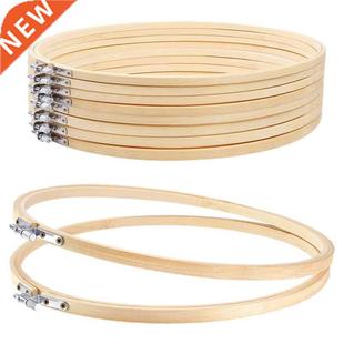 Inch Embroidery Bamboo Pieces Adjustable Round Hoops