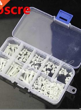 160Pcs Metric M3 8 Sizes Assortment Stand-off Nylon Screws B