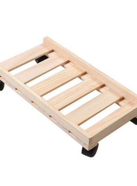 rSolid wood CPU Stand Mobile Desktop Tower Computer Floor S