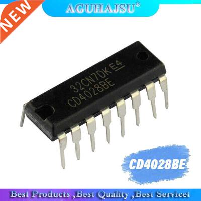 10PCS CD4028BE DIP16 CD4028 DIP new Decimal deco