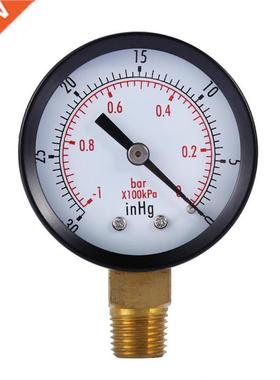 2 inch Dry Utility Vacuum Pressure Gauge Blk.1/4