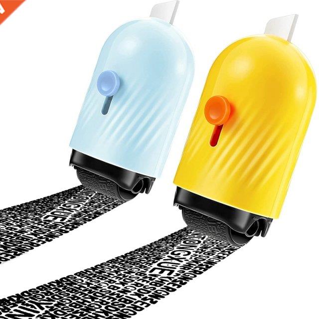 2Pcs Identity Protection Roller Stamps 2 In 1 Advanced Rolle