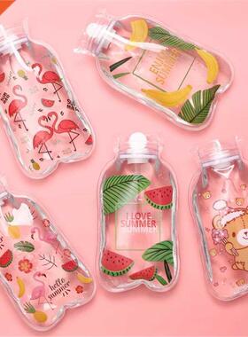 Cute Transparent Hot Water Bottle Warm Belly reasure Cartoon