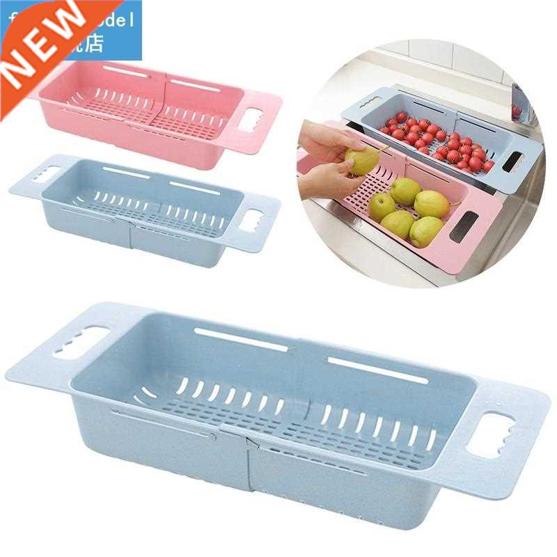 Collapsible Kitchen Colander Fruit Vegetable Strainer Draine