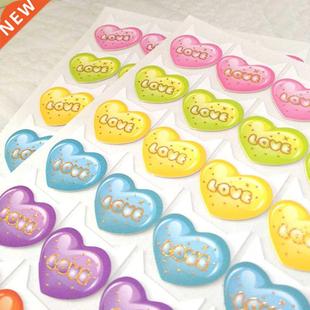 Paper DIY gold foil Laser lot Love Stickers Corner pcs