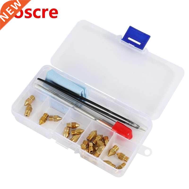 34 Pieces of 3D Printer Nozzle Cleaning Kit Mk8 Brass Nozzle