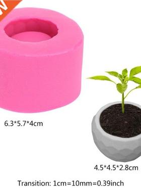 3D Concrete Planter Cactus Cement Silicone Mold DIY Clay Cra
