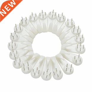 White Plastic Hard Picture Frame Wall Hooks Mirror Gadgets H