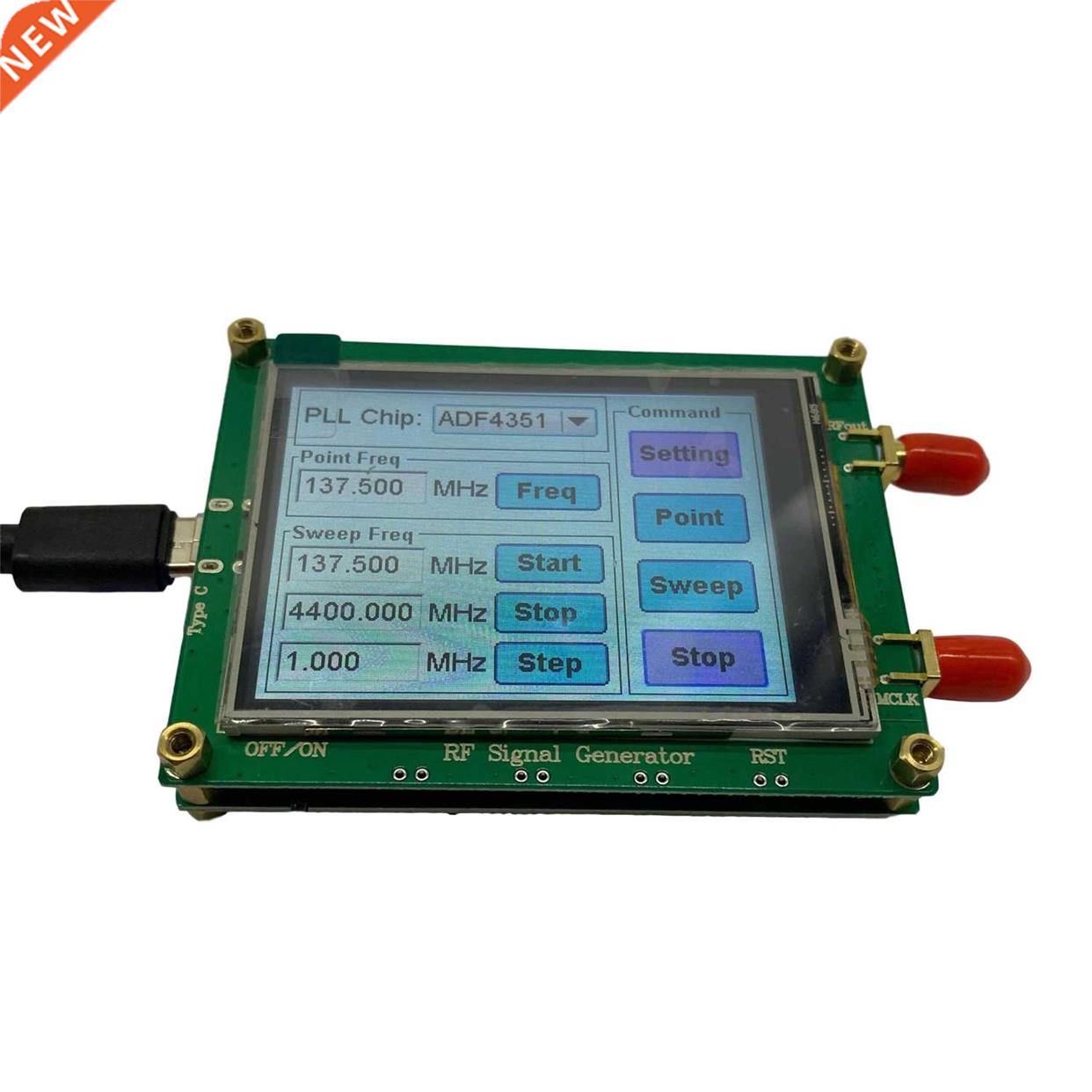 ADF451 Portable Mini RF Sweep Signal Source Professional Fr