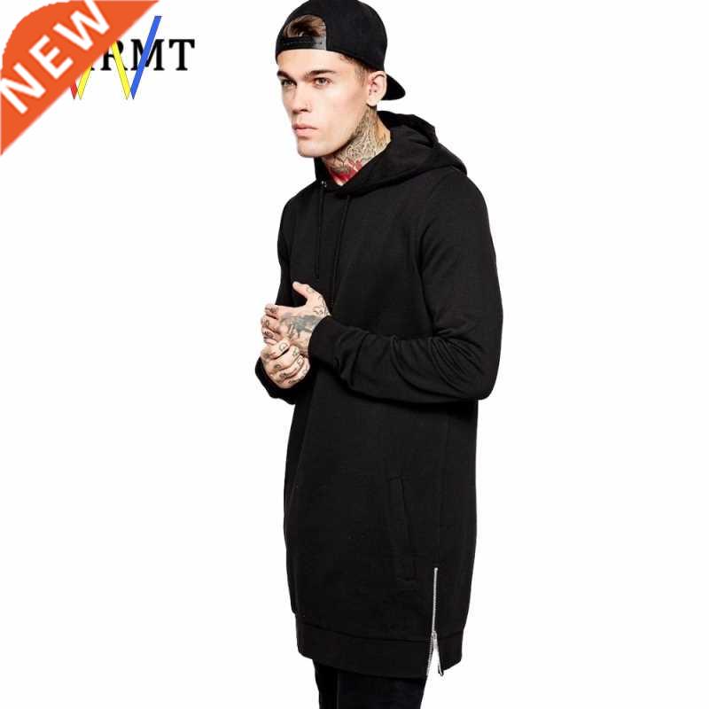Long Black Hoodies for Men Sweatshirts Hoody Hip Hop Hoodie