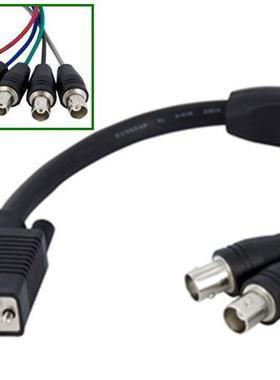 1 ft Coax HD15 VGA to 5 BNC RGBHV Monitor Cable - M/F