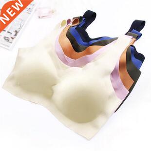Ice Silk Bra Seamless Vest Bras Women Soft Thin Push Up Unde