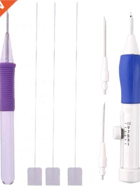 Needles 2 Threaders Craft Tool Punch Needle Set  Size Pu