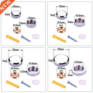 Nails Decoration Glass Fasteners Fixi 4PCS Mirror Billboard