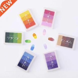 1pcs 4 color Inkpad Ink stamp pad Colorful Cartoon Craft Ink
