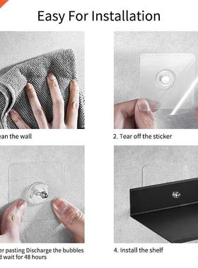 White 200-500MM Aluminum Wall Mounted Type Single Tier Multi