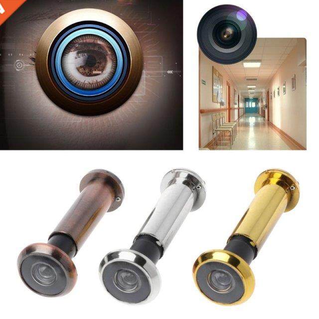 2 pcs 220 Degree Wide Viewing Angle Door Viewer Privacy Cove