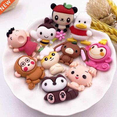 Resin Big Panda,monkey, Fox, Bee, Chicken, Donkey Flatback A
