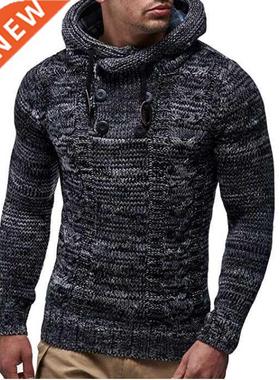 ZOGAA Men Fashion Winter Warm Pullovers Sweater Thick High-N