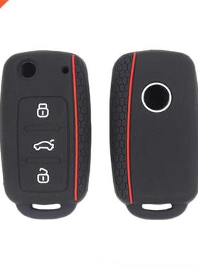 3 Buttons Silicone Car Key ver Case For VW Golf 4 5 6 7 Bora