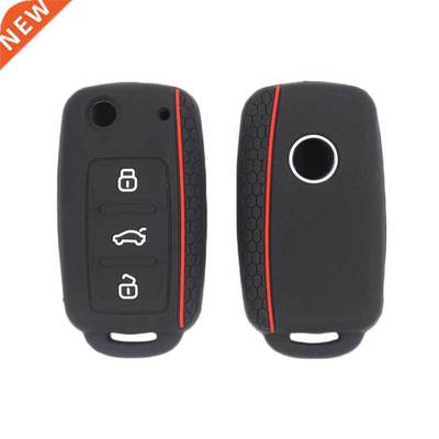 3 Buttons Silicone Car Key ver Case For VW Golf 4 5 6 7 Bora