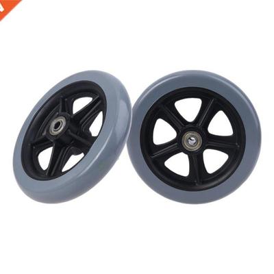 2Pcs 150mm (6) Wheelchair Wheel Accessories PP Rubber Offic