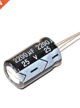 100pcs 2200UF 25V 1*21 2200UF25V 1*21mm Electrolytic capac