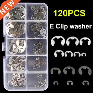 Circlip M1.5 Metal Assortment 120PCS Washer Clip M10 Kit