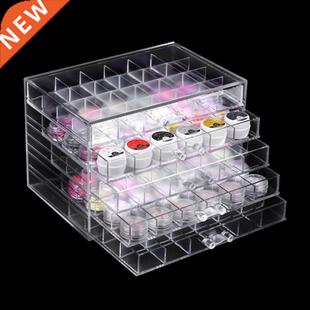 Drawer Clear Nail Layers Polish Box Large Storage Acrylic